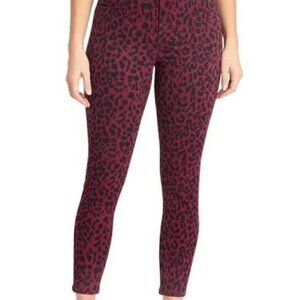 Social Standard Sanctuary Mid Rise Ankle Skinny Leopard Print Pants Size 12
